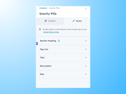Flexible Styling Controls